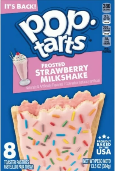 KELLOGG'S POP TARTS 'Strawberry Milkshake' Toaster Pastries 384 gr